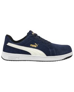 ICONIC SUEDE NAVY LOW