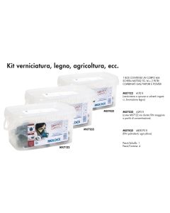 Kit consigliato per verniciatura a spruzzo a solventi organici